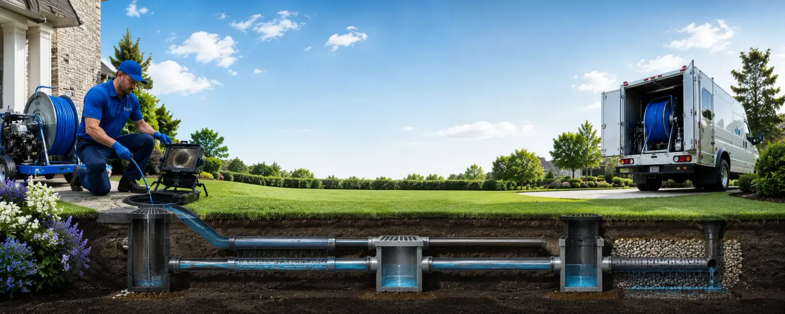 Outdoor drain cleaning information for Head Waters, VA